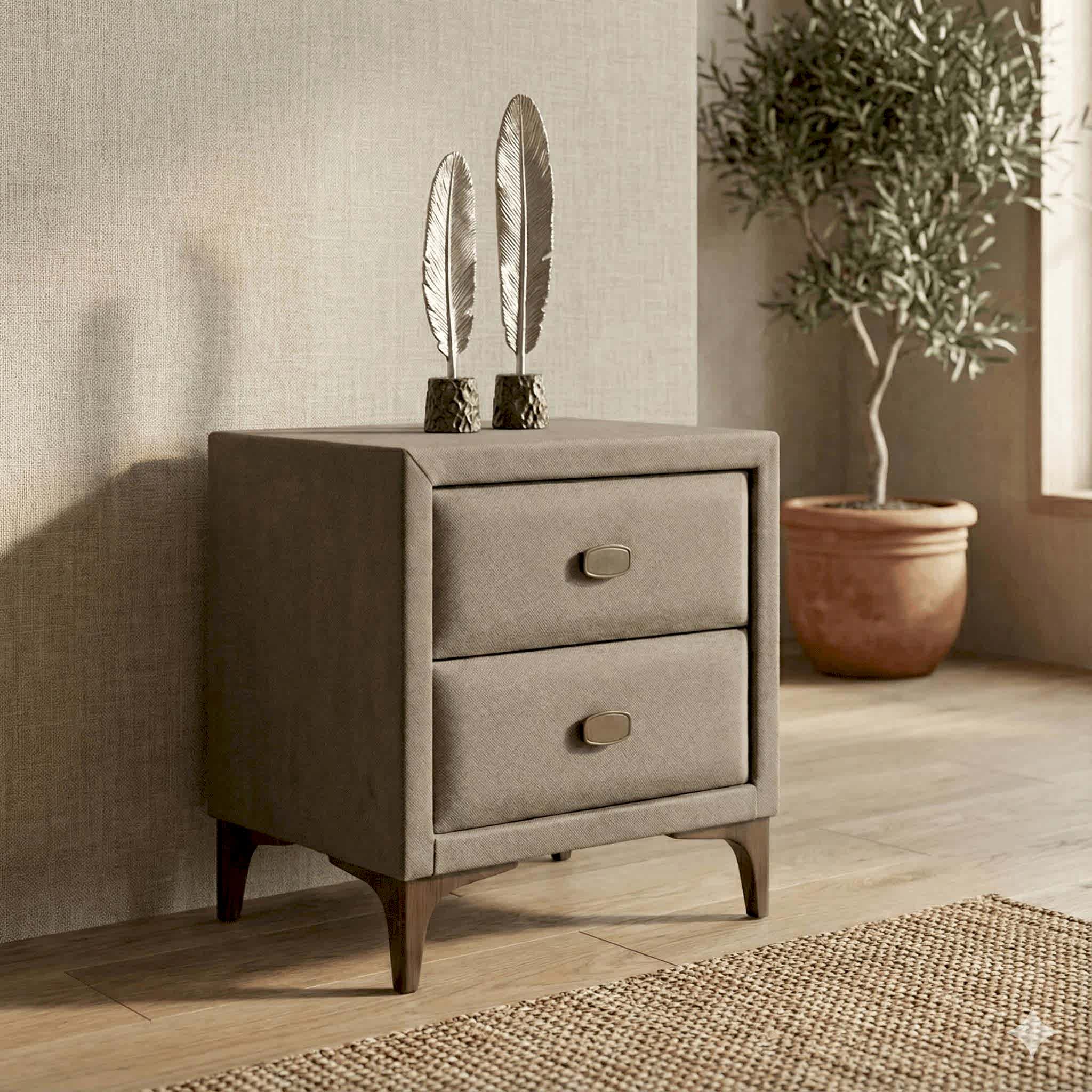 Rehome Fumat Komodin | Çekmeceli Yatak Komodini