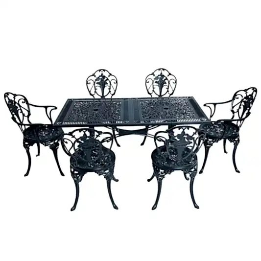 Alüminyum Masa Sandalye Takımı | CG734 | Döküm Bahçe Masa Takımı