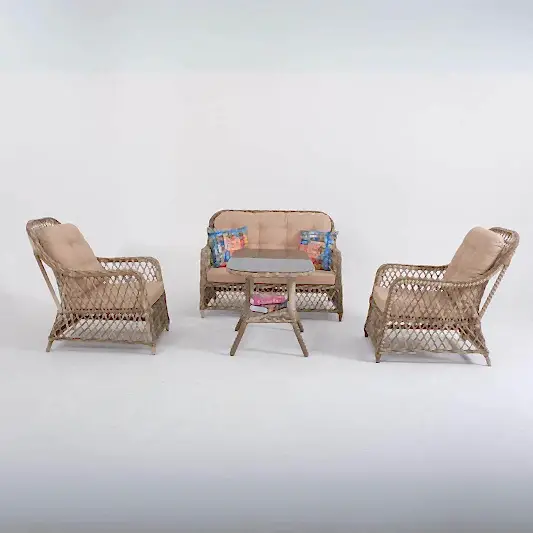 Aurora İkili Rattan Bahçe Oturma Grubu | Rehome