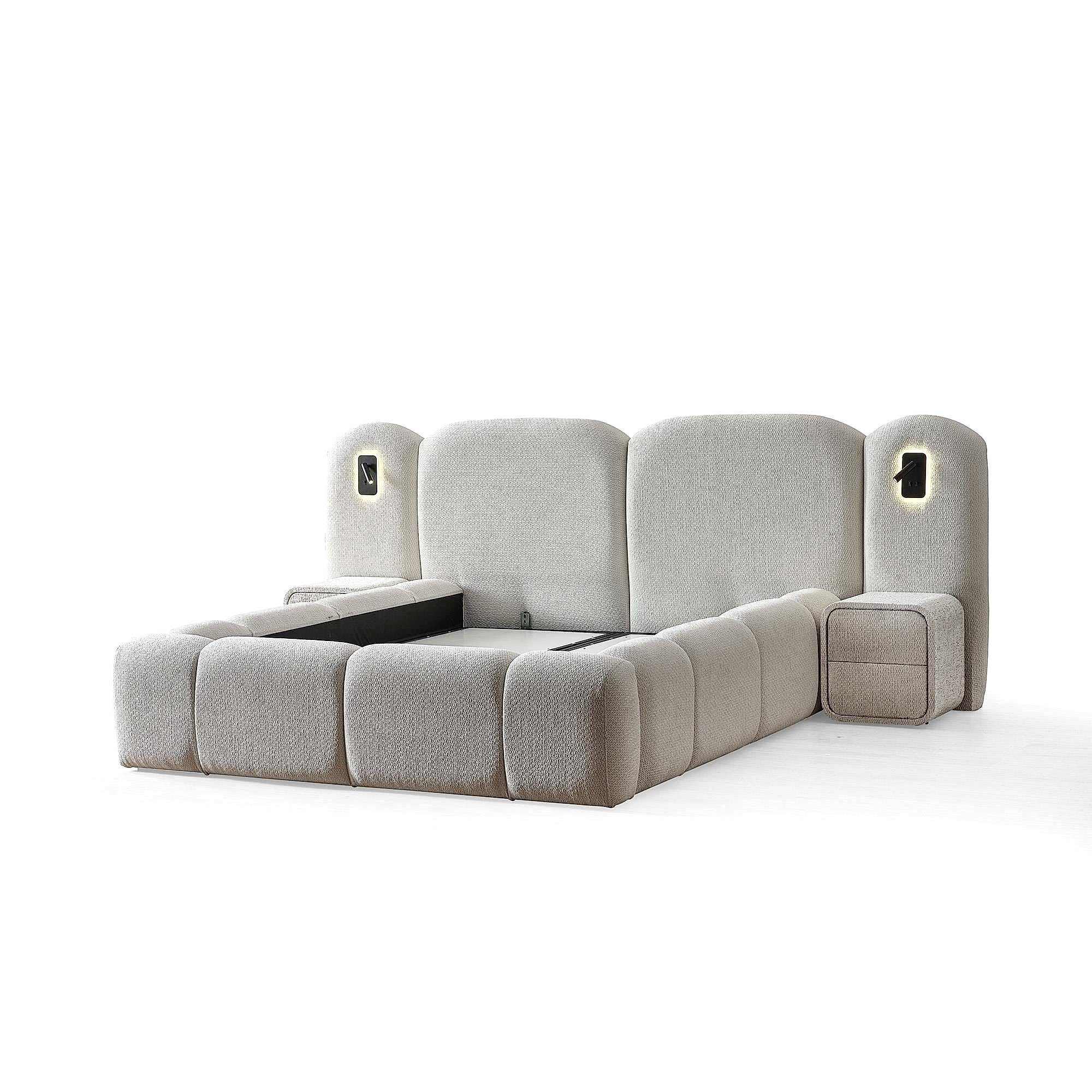 Berlin Yatak Takımı | Pocket Spring Yatak Baza ve Başlık Seti