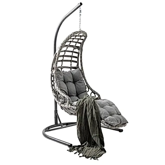 Capri Swing Bodrum Tekli Rattan Bahçe Salıncağı | Balkon Salıncağı