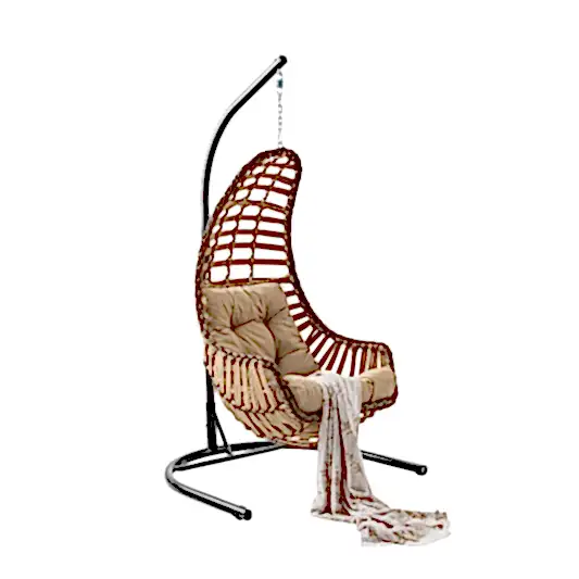 Capri Swing Datça Bahçe Salıncağı | Tek Kişilik | Rattan Salıncak