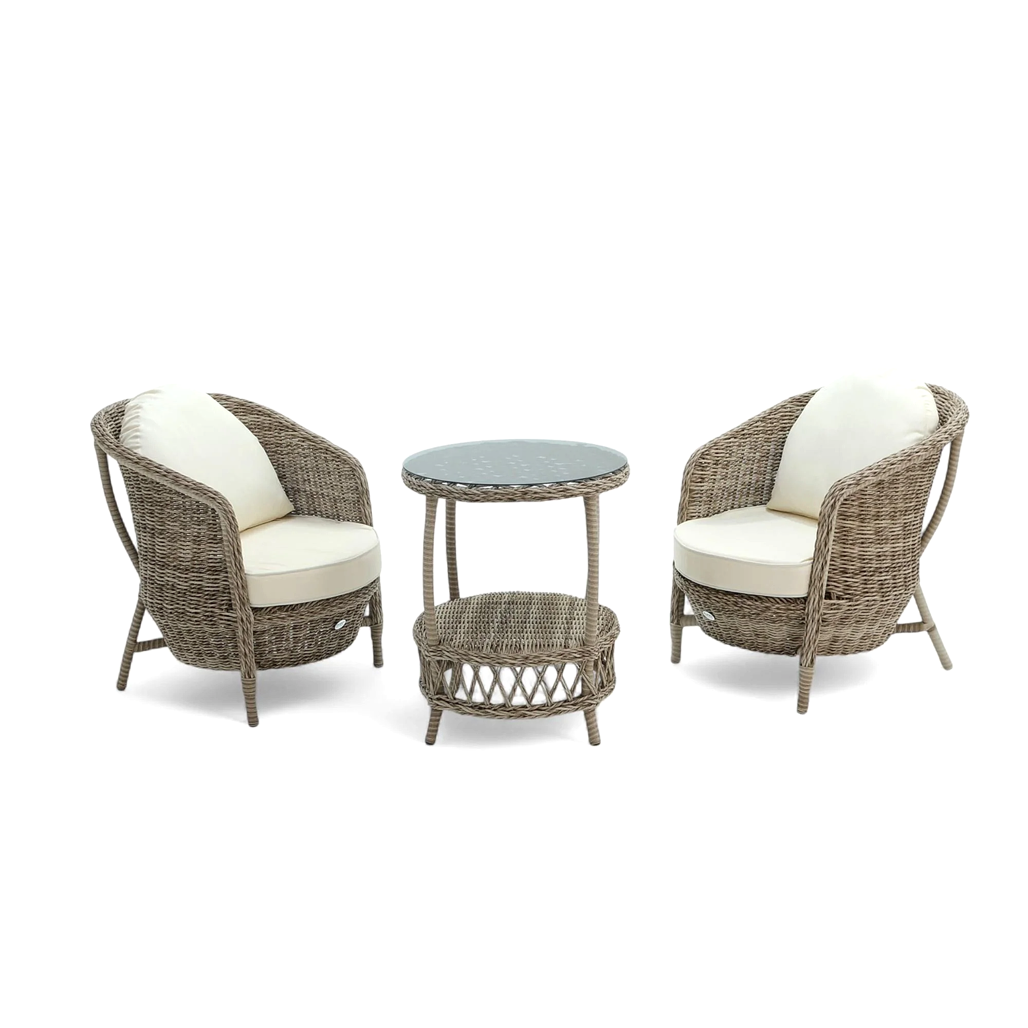 Conjunto Rattan Dedikodu Balkon Bahçe Takımı | 2+1 | Rehome