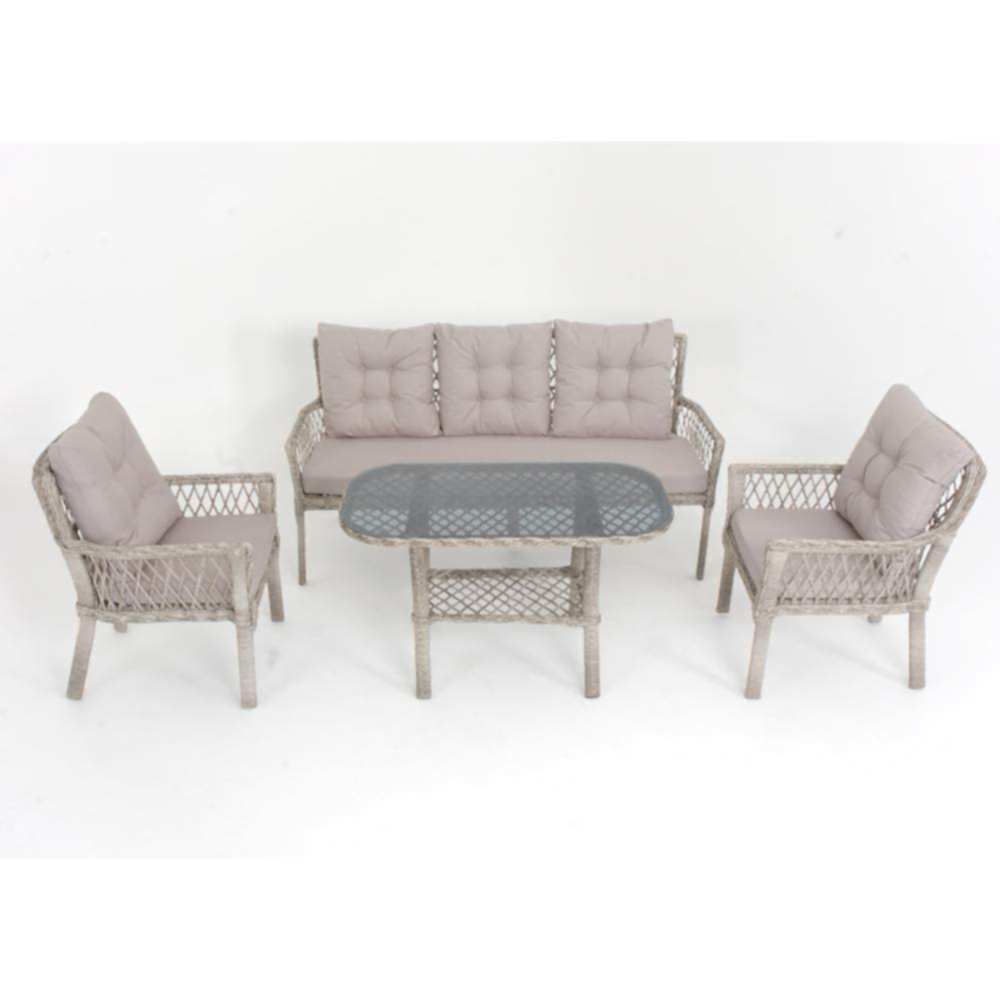 Fusion Üçlü Rattan Bahçe Oturma Grubu | Rehome