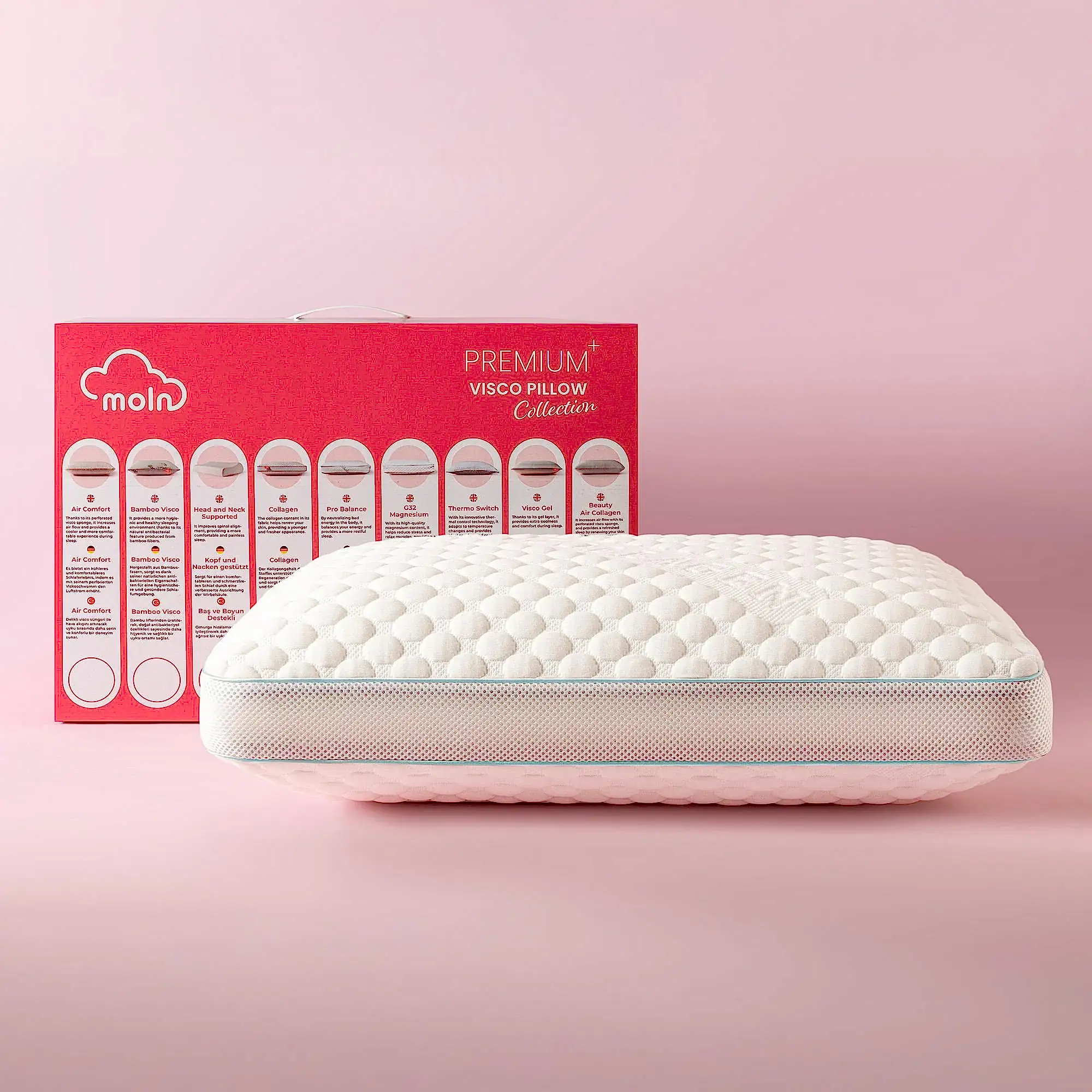 Moln Fresh Collagen Visco Yastık | Cilt Dostu & Anti-Aging