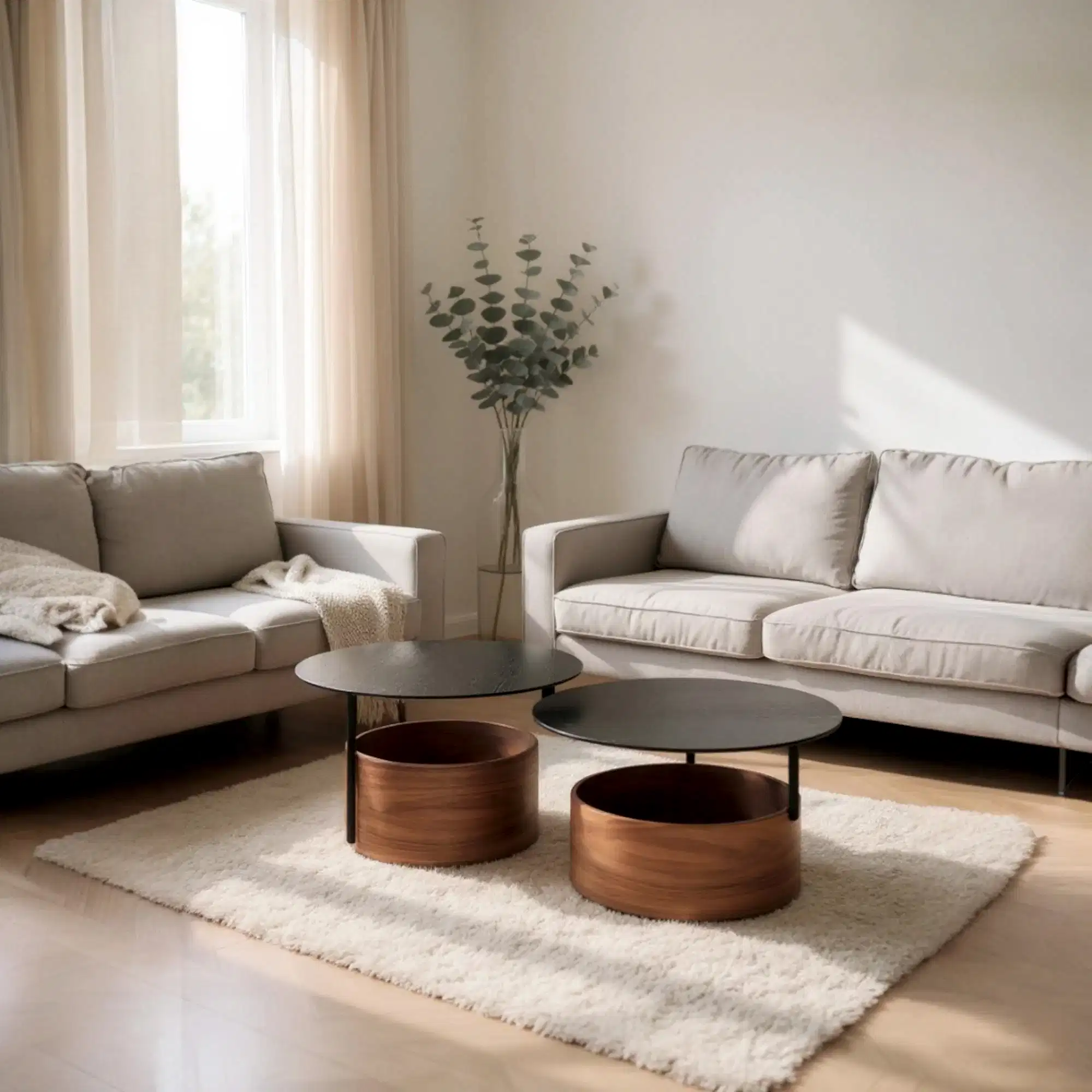 İkili Sehpa Seti No:743 | Salon Orta Sehpa Takımı