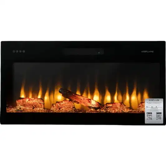 Isıtmalı Elektrikli Şömine | Korcam 100-S | 100x20x52 cm