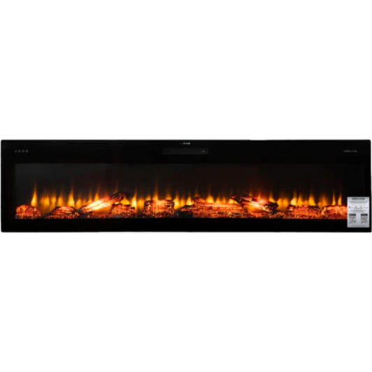 Isıtmalı Elektrikli Şömine | Korcam 200-S | 200x20x52 cm