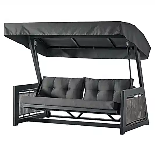 Karum Rope Alüminyum Gövdeli Minderli Bahçe Balkon Salıncağı