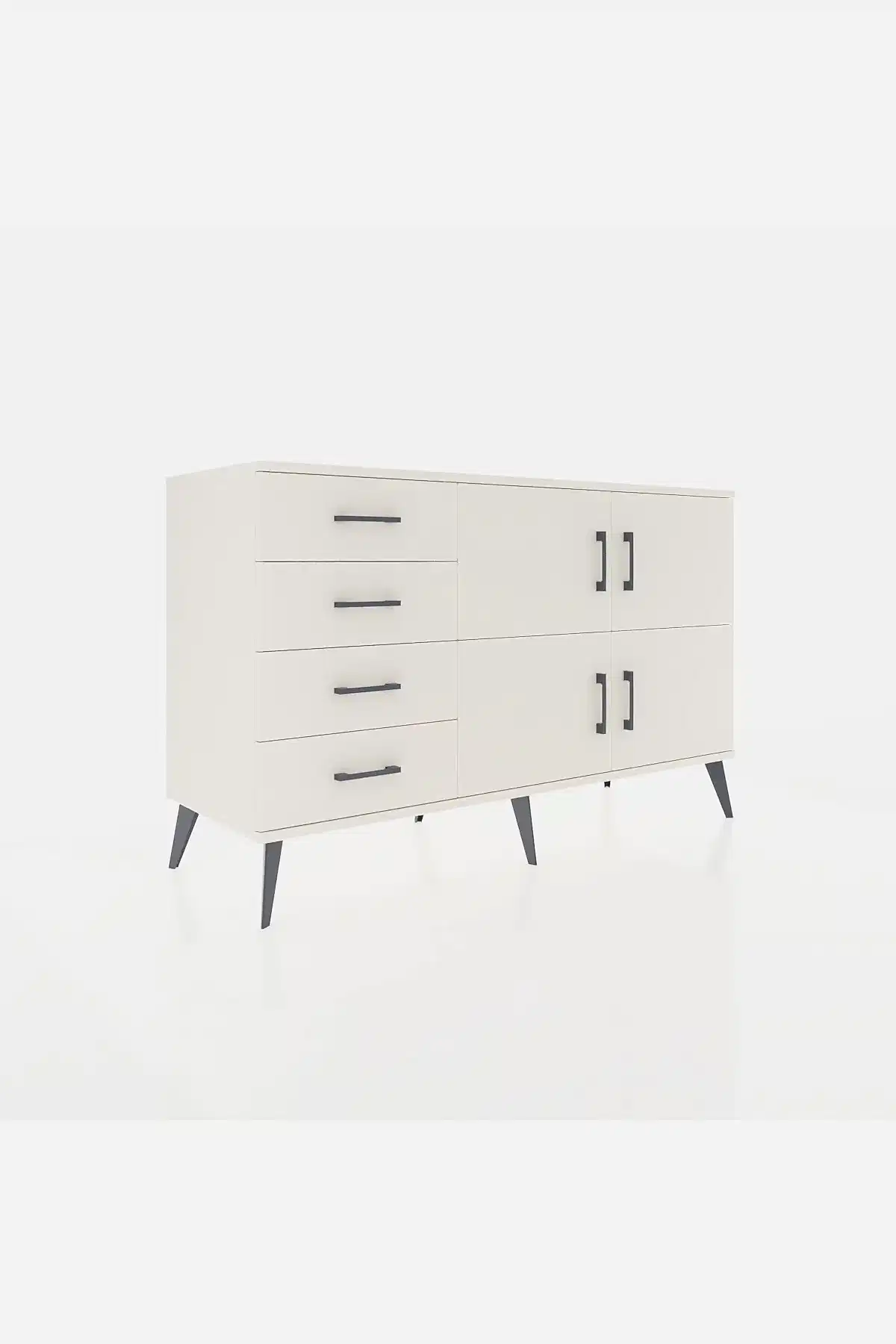 Kronos Konsol 2 Raflı 4 Çekmeceli 4 Kapaklı 132x59x83 Aytaşı-Aytaşı/Aytaşı