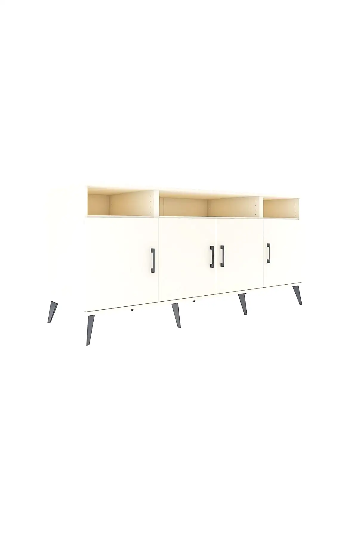 Kronos Konsol 6 Raflı 4 Kapaklı 176x59x83 Aytaşı-Aytaşı/Aytaşı