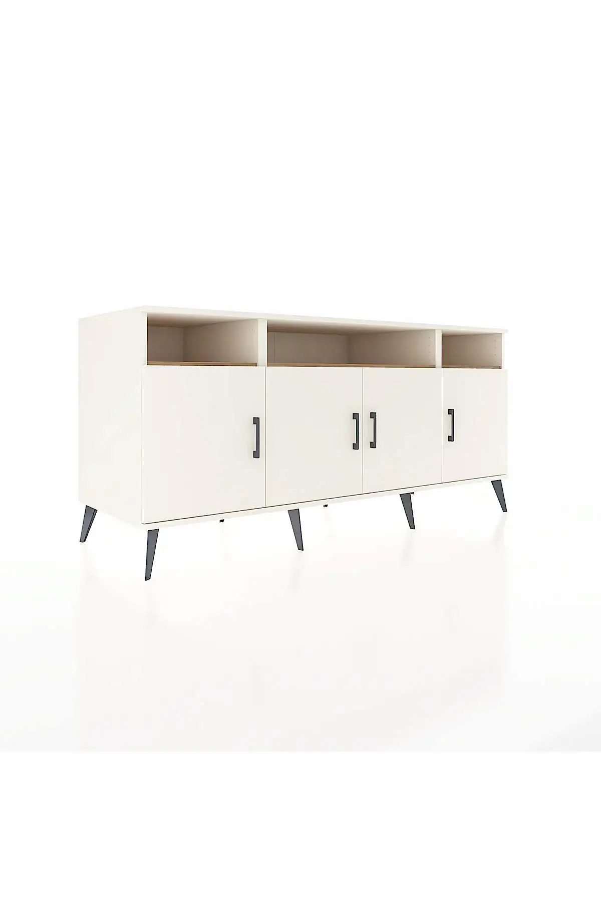 Kronos Konsol 6 Raflı 4 Kapaklı 176x59x83 Aytaşı-Aytaşı/Çam