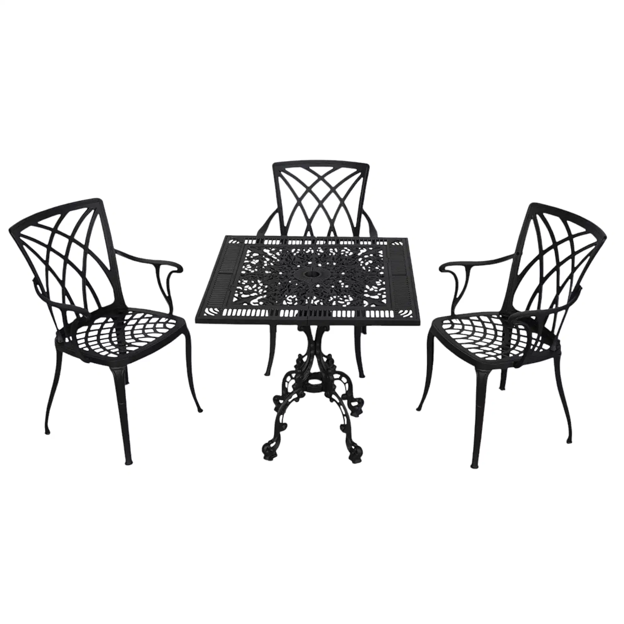 Line Döküm Bahçe Mobilyası | Rehome 3 Kişilik Masa Takımı