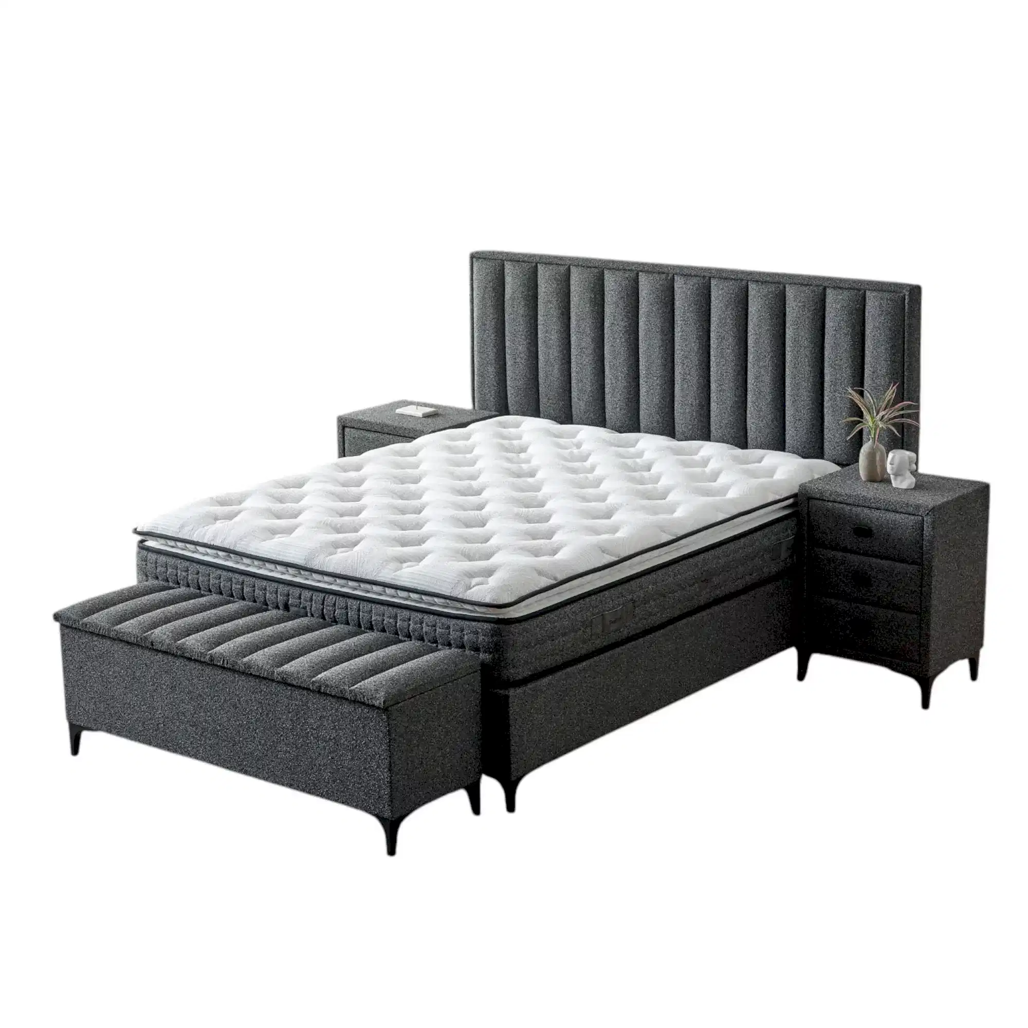 Piano Yatak Takımı | Yatak Baza Başlık Seti