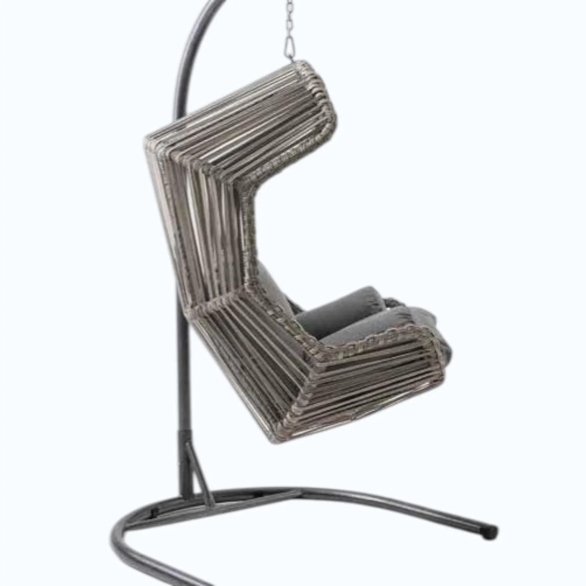 Rehome Akçay Tek Kişilik Rattan Bahçe Salıncağı | Gri