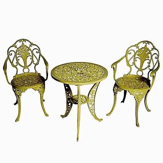 Alüminyum Masa Sandalye Takımı | CG708 | Döküm Balkon Çay Seti