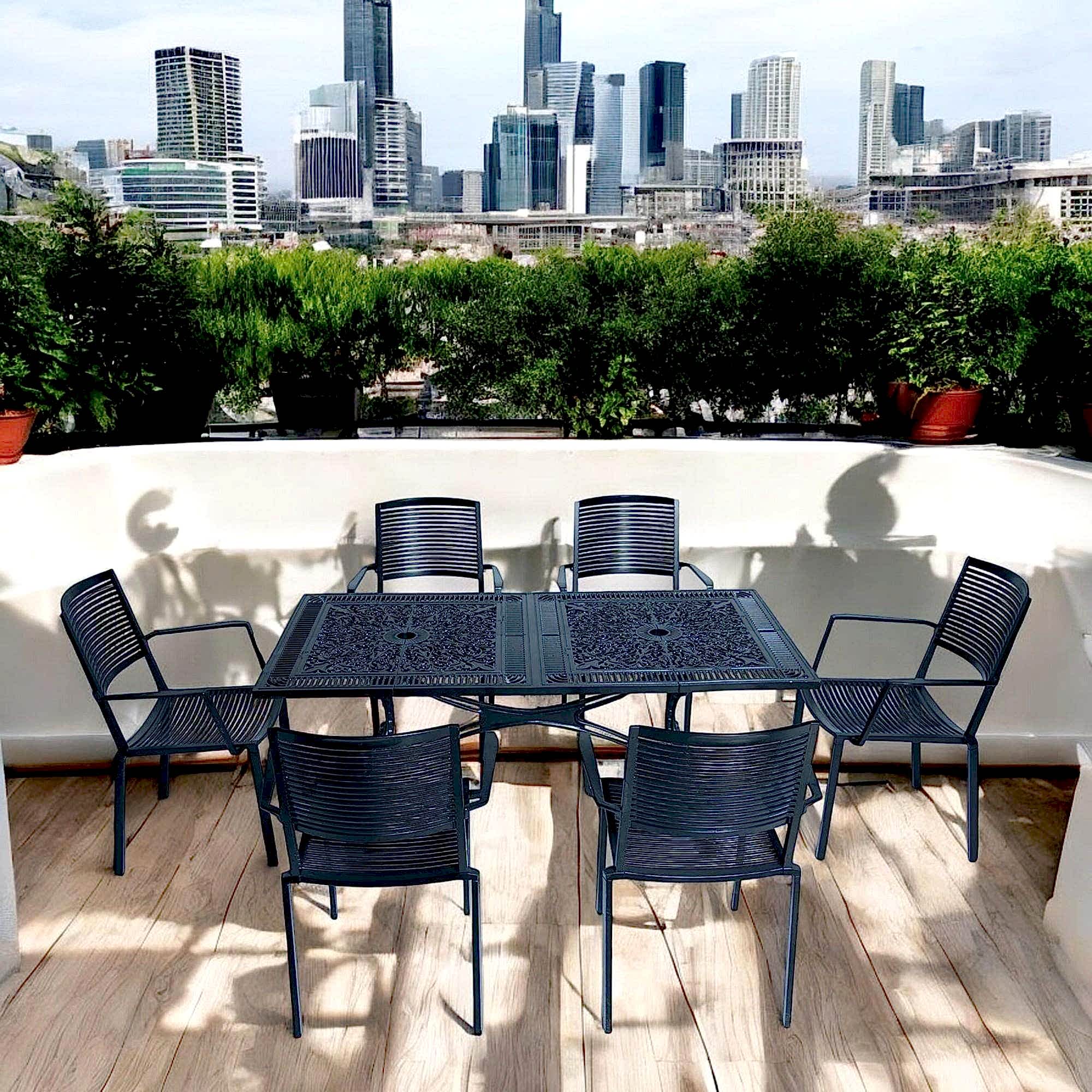 Alüminyum Masa Sandalye Takımı | CG733 | Döküm Bahçe Masa Takımı