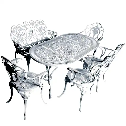 Alüminyum Masa Sandalye Takımı | CG737 | Döküm Bahçe Masa Takımı