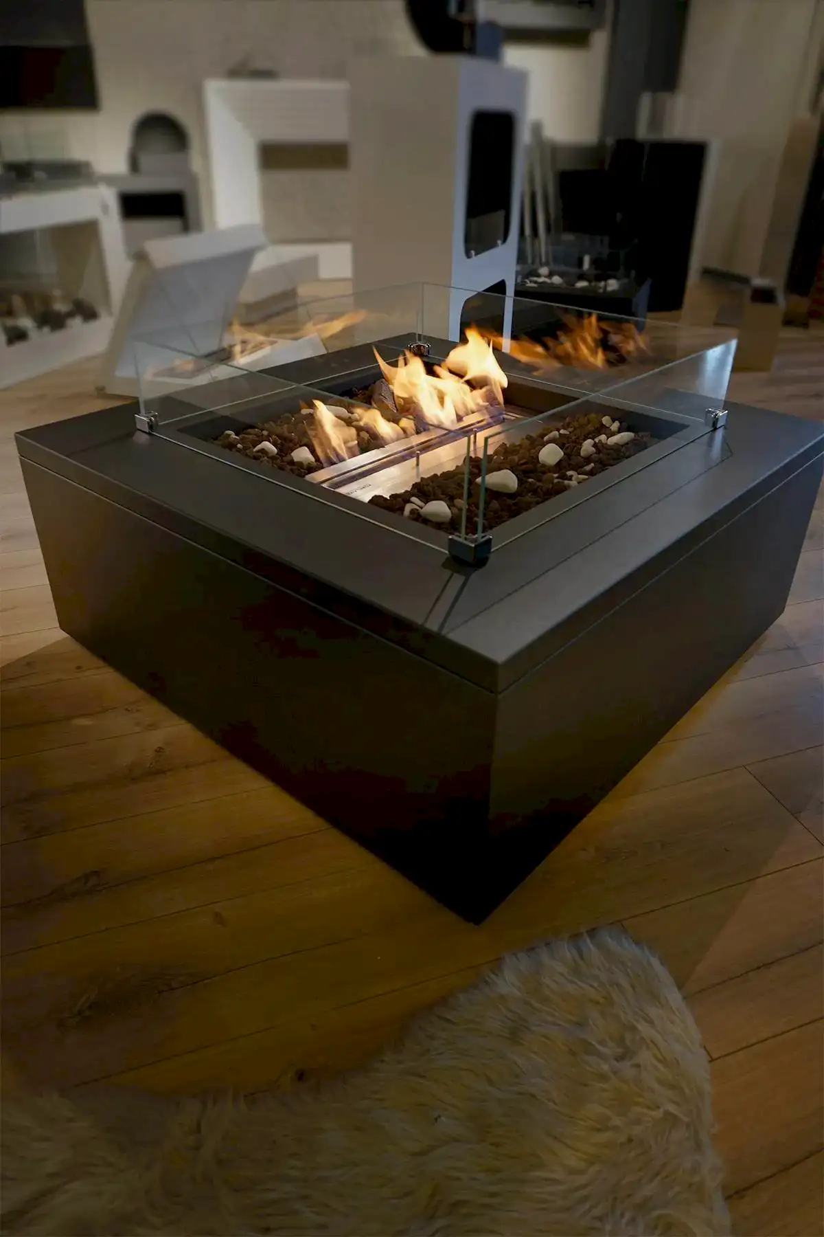 Korflame Petto Large Bacasız Şömine | Dumansız | Rehome