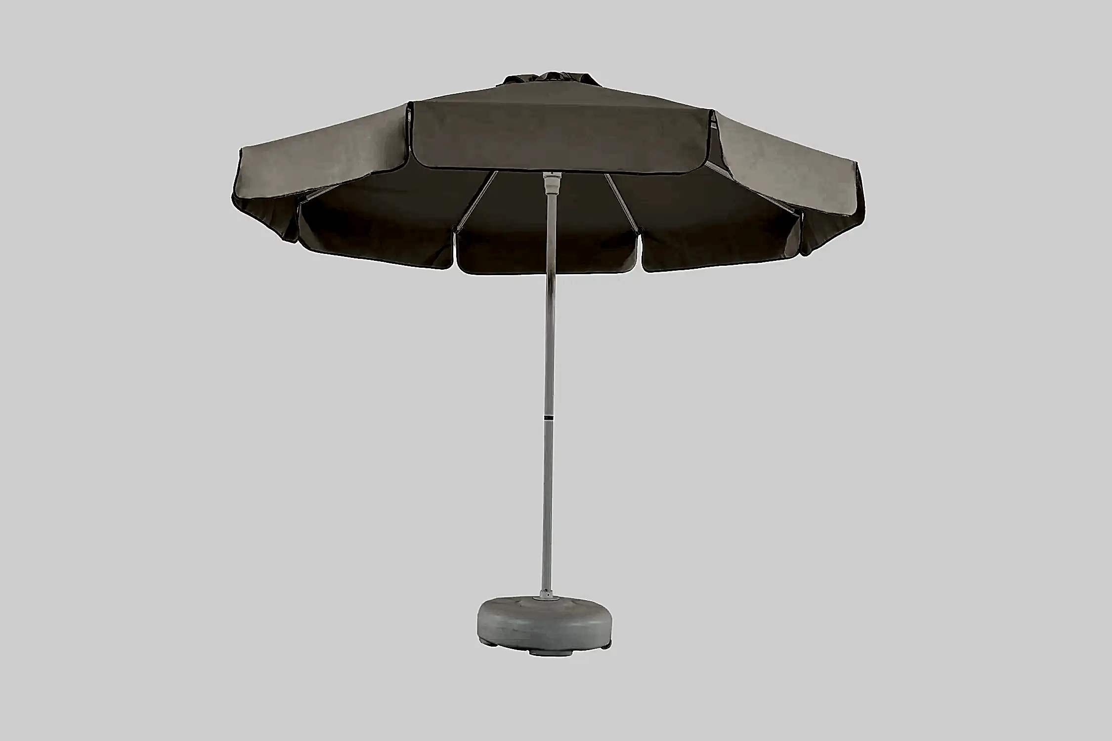 Rehome SE 2m Yuvarlak Kivi Klips Şemsiye (200gr Krem Polyester) (50lt Bidon Ayak)