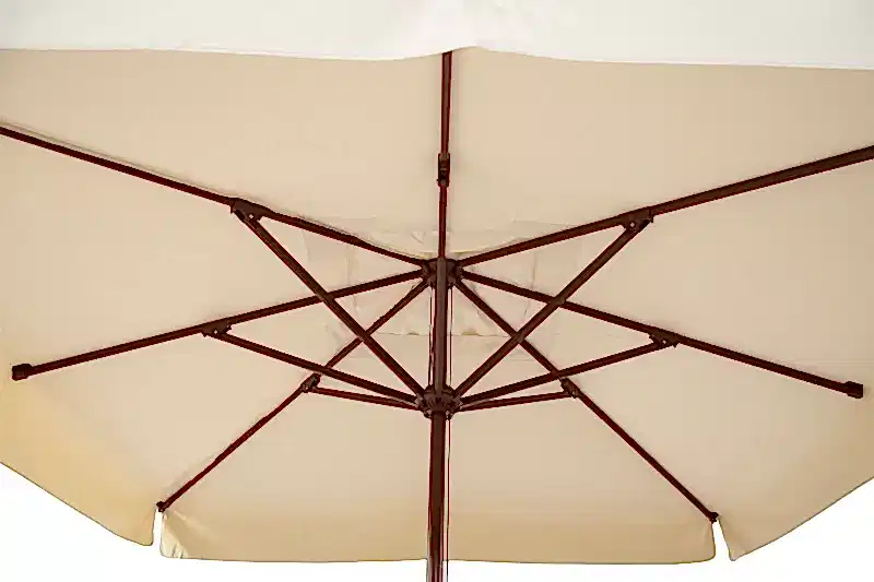 Rehome SE 300x400/8 Dikdörtgen Avokado Klasik Şemsiye (12cm 4 Mermerli Ayak) (200gr Krem Polyester)