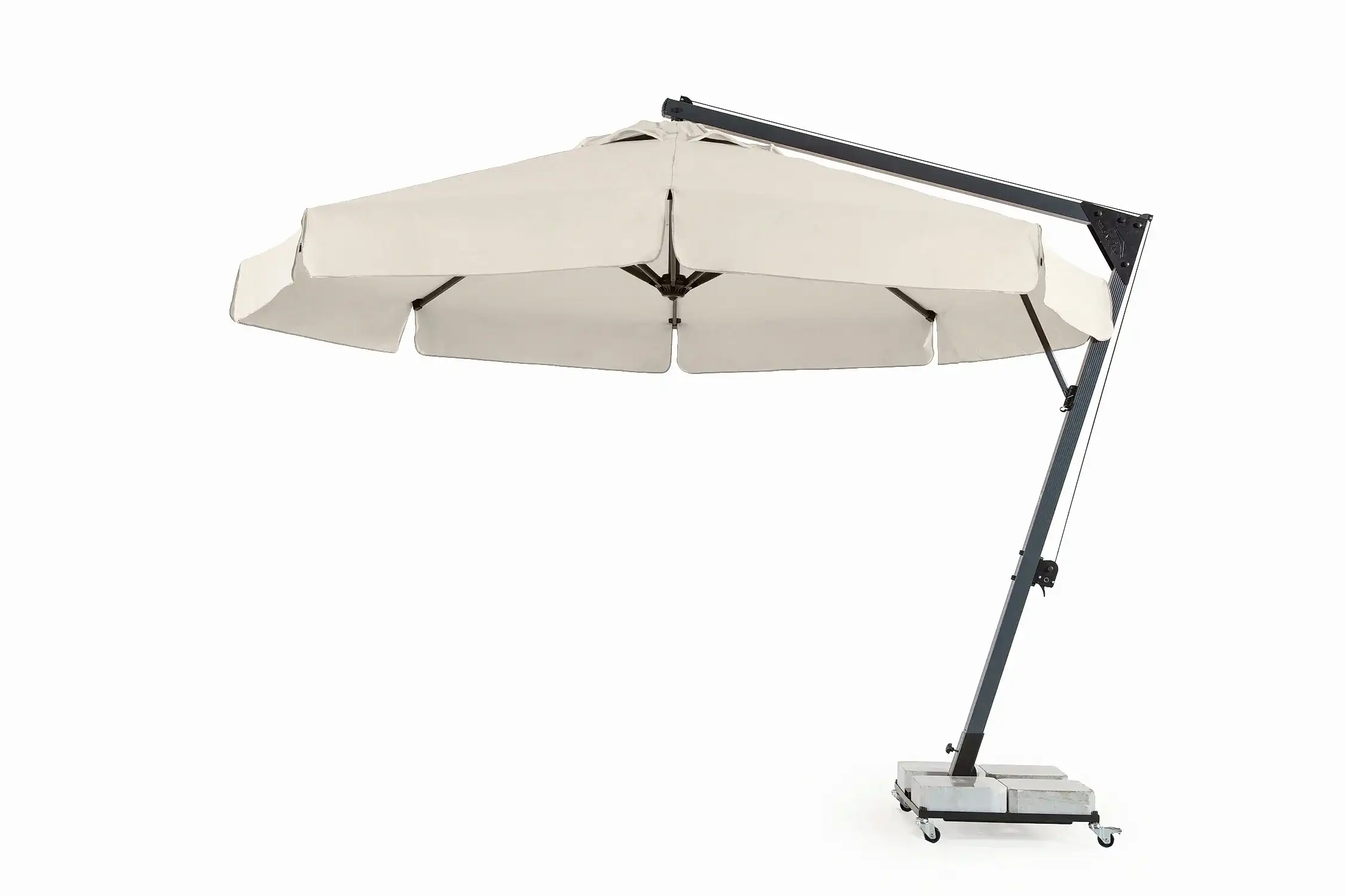 Rehome SE 500/10 Yuvarlak Mega Banana Klasik Şemsiye (Sabit Tekerleksiz Mermer Ayak)