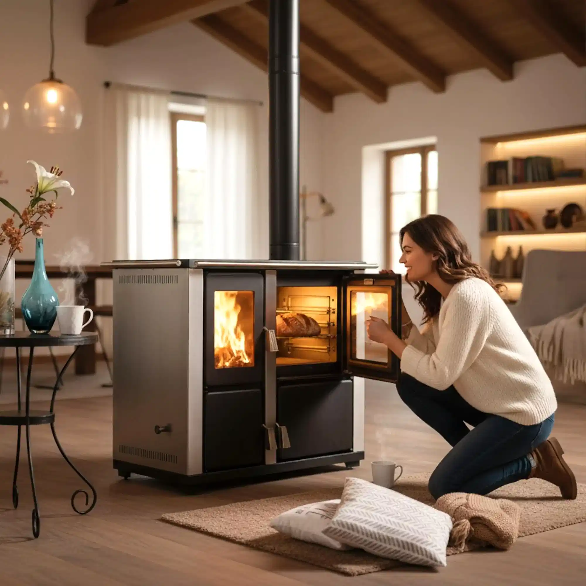 ReHome DKS-18 Katı Yakıt Sobası | Fırınlı Odun Sobası