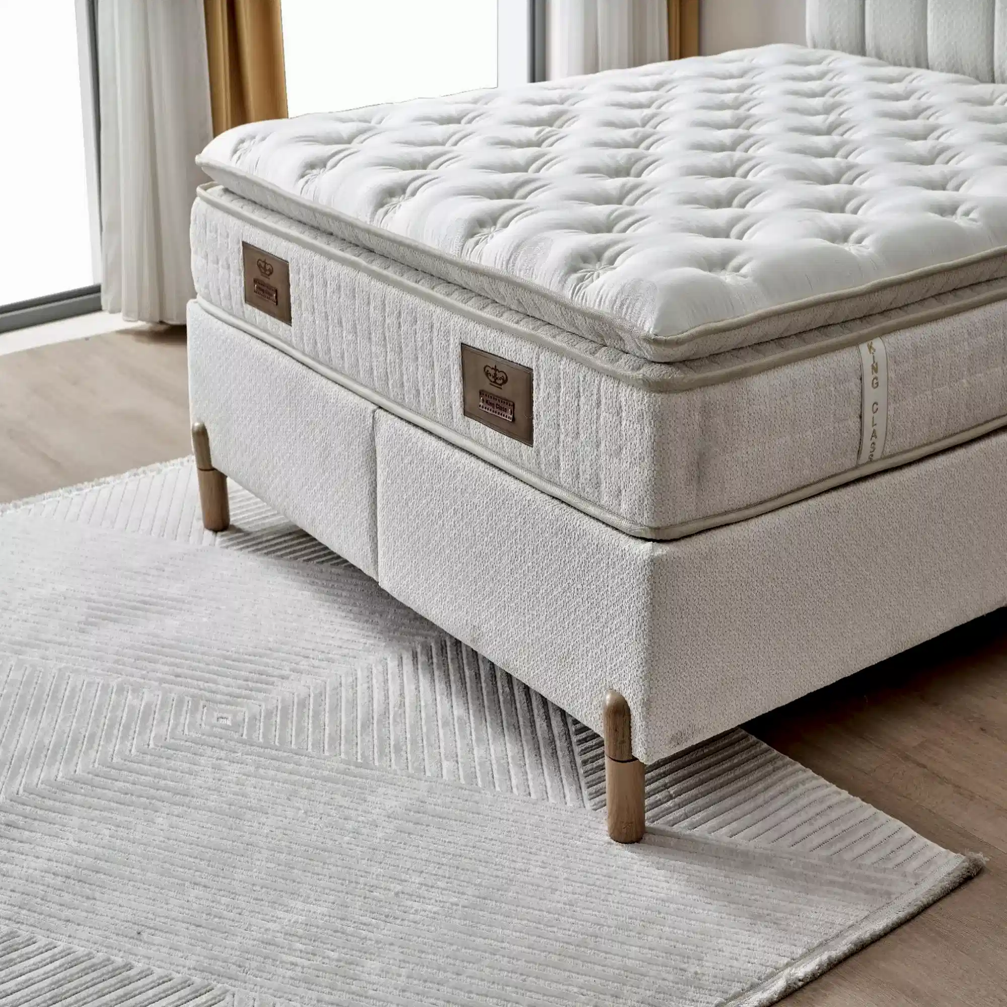 Senna Baza Başlık Yatak Seti | Herkül Yay Teknolojili Yatak Takımı