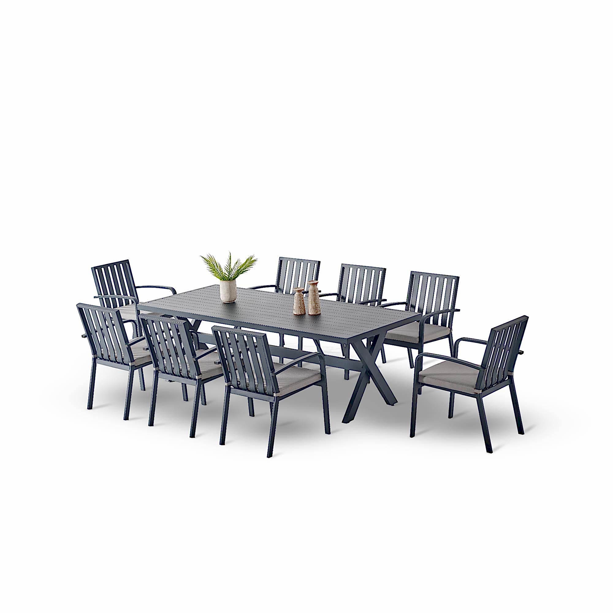 Venüs Sekiz Kişilik Alüminyum Bahçe Masa Takımı