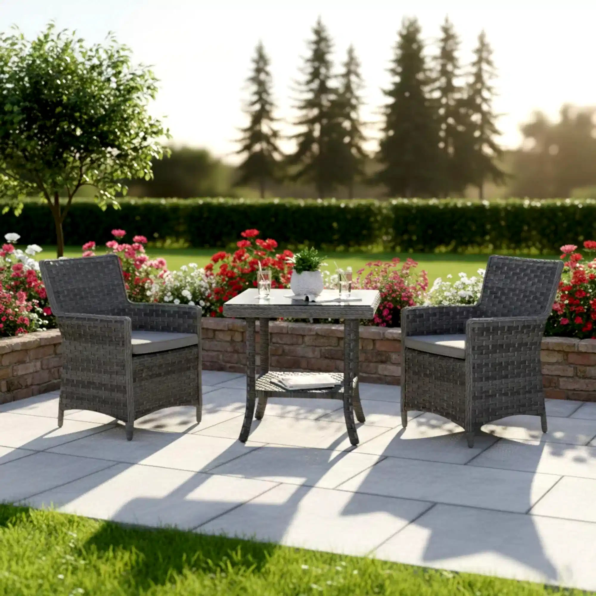 Zenit Dedikodu Balkon Bahçe Takımı | 1+1+ Sehpa  | Rehome